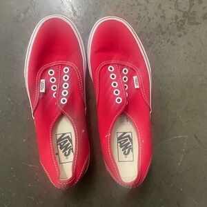 Vans Women/Men Vibrant Red Sneakers